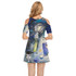 Scorpio Moon shoulder cut out dress 100% cotton