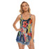 Hibiscus sisters backless tank top