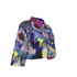 Blue hearts crop jacket 100% cotton