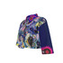 Blue hearts crop jacket 100% cotton