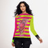 Punk heart long sleeve mesh top