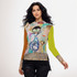 City Coffee long sleeve Mesh Top