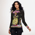 Artichoke dress long sleeve mesh top