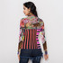 Garden of eden long sleeve mesh top