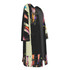 High heel shoe 100% organic cotton long jacket with pockets