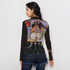 Tulips Long Sleeve Mesh Top