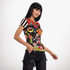 New York Garden short sleeve mesh top