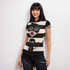 Cat Woman short sleeve mesh top