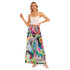 Glitter puff Chiffon Side Slit Skirt