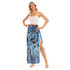 Blue Fizz Chiffon Side Slit Skirt