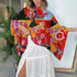 Red Girl Crop Kimono
