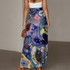 Blue tears drawstring palazzo pants