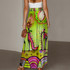 Chartreuse shoes drawstring palazzo pants
