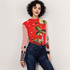 Strawberry bike long sleeve mesh top