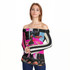 Magenta girl off shoulder top