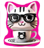Cat in teacup sticker