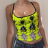 Chartreuse garden tank top