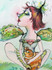 SOLD-Cat Goddess Original Painting