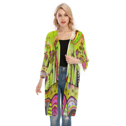 Chartreuse Mesh Jacket - Wendy Costa