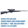 Hunter Series Savage Round Back & Ultralite Long Action & 220 Slug Gun Picatinny Rail 0 MOA