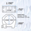 Keystone 30mm Tube Scope Rings - .990" Medium