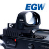 Close up shot of Viridian Green Dot installed on CZ Shadow 2 Compact OR, using EGW red dot mount.