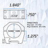 Bargain Bin - EGW Keystone 34mm Tube Scope Rings - 1.275" Medium