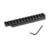 Front 3/4 view of the EGW HD 40 MOA 11mm Picatinny rail for CZ 452, 453, 455, 511, and 512 rifles.