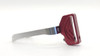 Right side view of the Red Dirt ST F3 Stepped Face Trigger in Red for the Springfield Prodigy and Alpha Foxtrot Romulus, showing the trigger shoe and trigger bow.