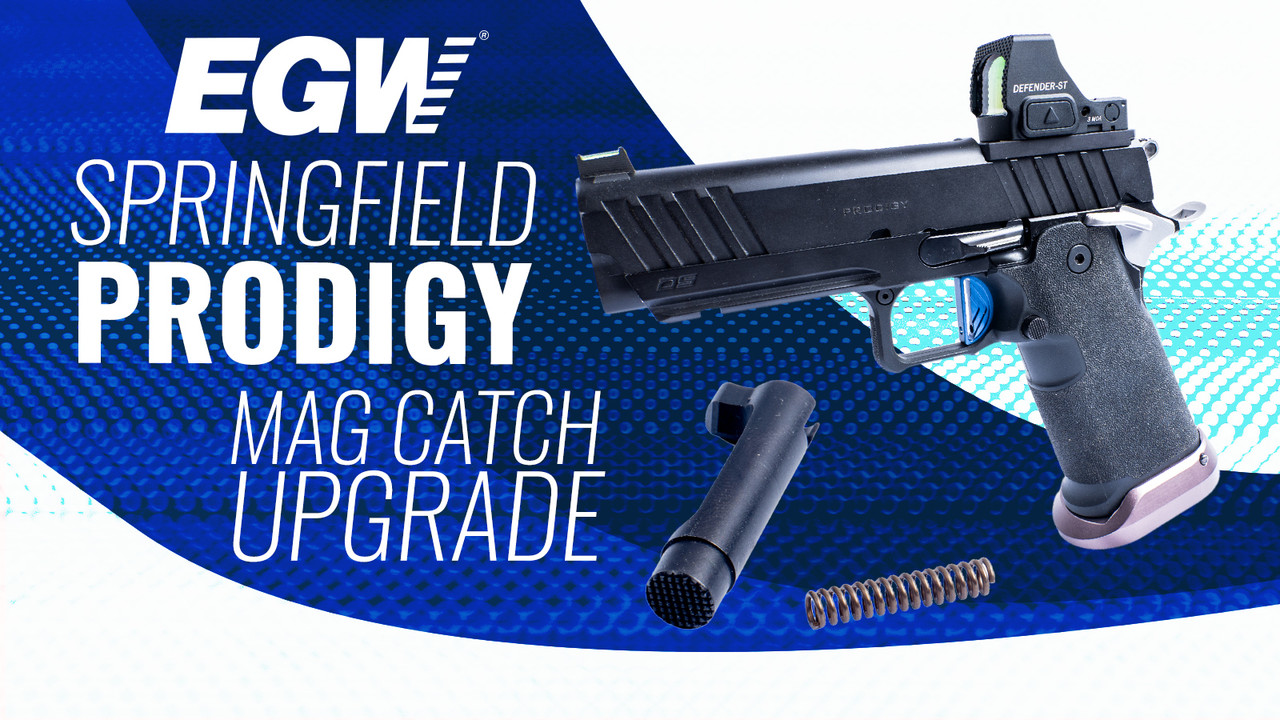Springfield Prodigy Mag Catch Upgrade - EGW HD Machined Tool Steel
