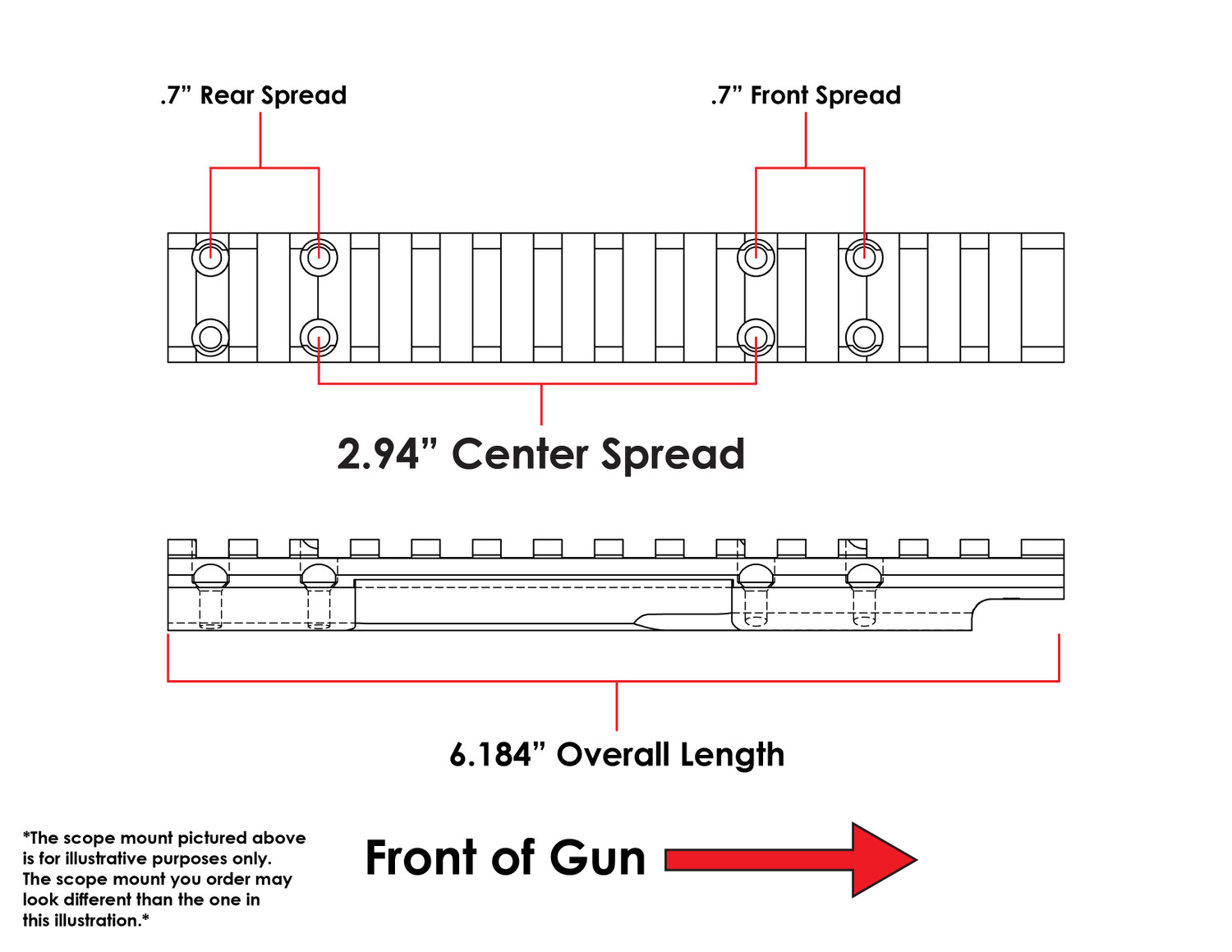 ヤヨマウンテンビュー Steel HD Browning X-Bolt Short Action Scope Mount 20 MOA | Optic