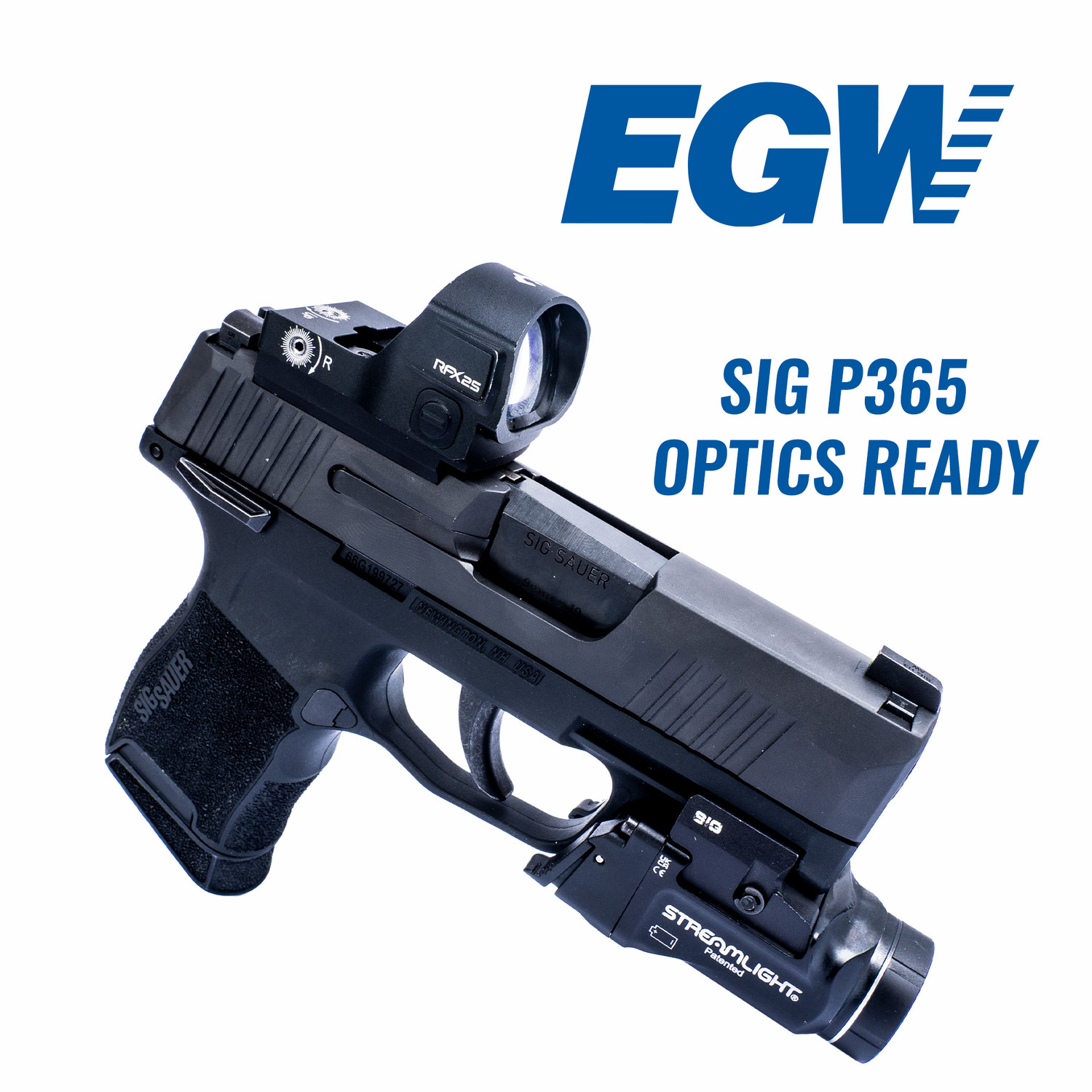 Sig P365 Optics Ready Red Dot Plate | EGW Fits Venom & FastFire