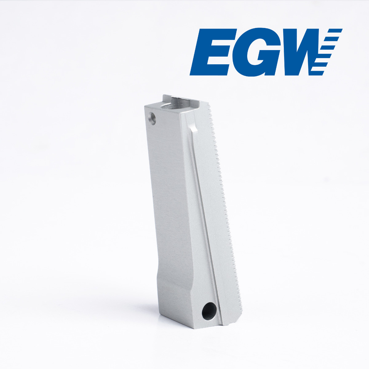 Mainspring Housing Aluminum 25 LPI Silver - Evolution Gun Works