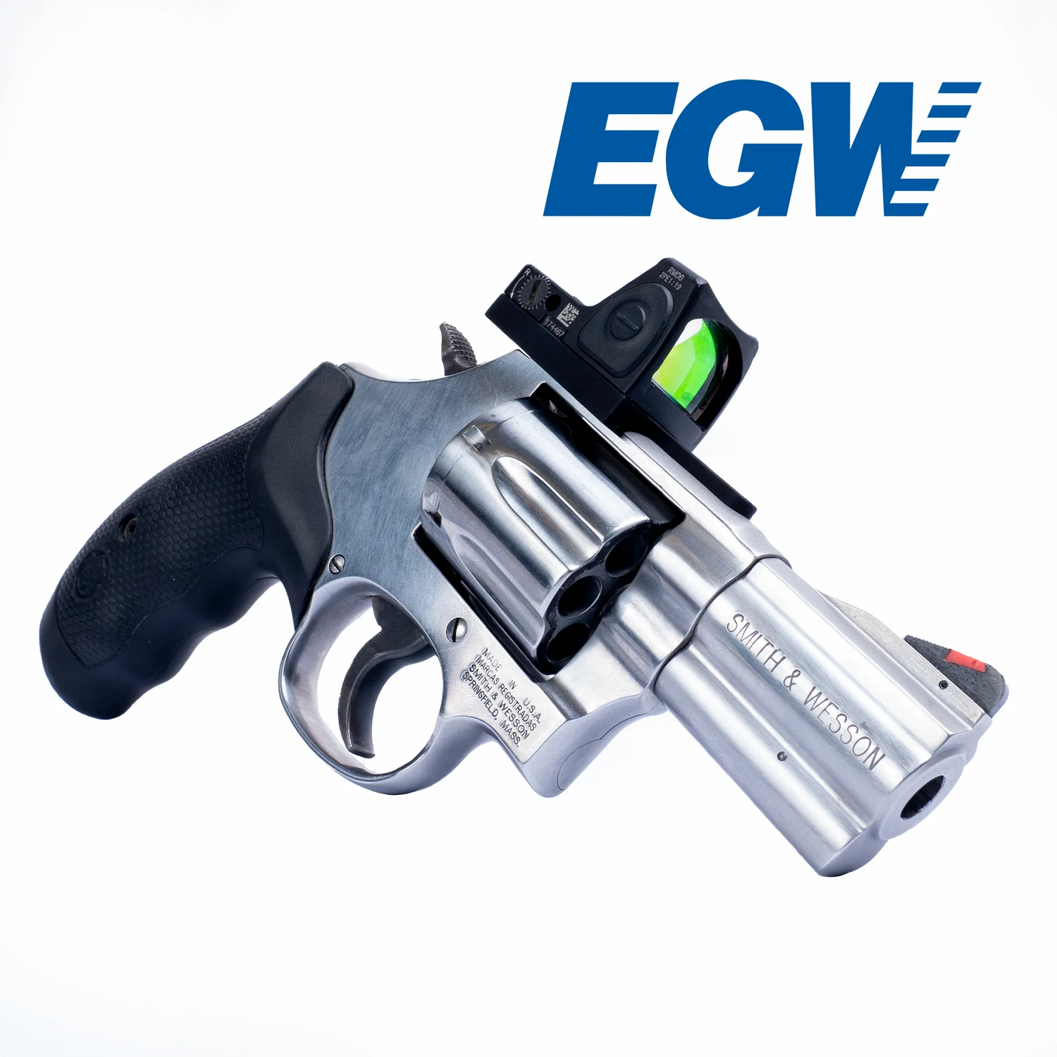 LPA Revolver Sight Set For Smith & Wesson – Fiber Optic With Plunger, Adjustable Steel – Black, Made In Italy