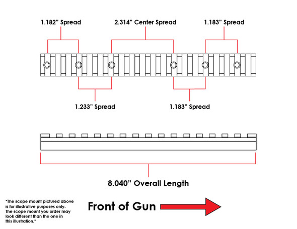 Bargain Bin - HD Ruger Precision Magnum Picatinny Rail 40 MOA