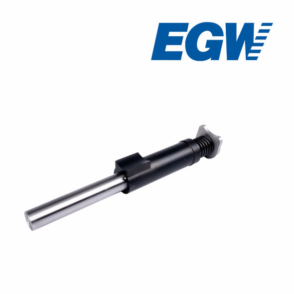 A high-quality image showing the full guide rod kit, including the tungsten guide rod and solid spring plug, designed specifically for the Springfield Prodigy 5". The guide rod's sleek, polished finish is clearly visible, with its weight-forward design aimed at reducing muzzle flip. This precision-machined kit showcases expert craftsmanship, made in Pennsylvania, USA.