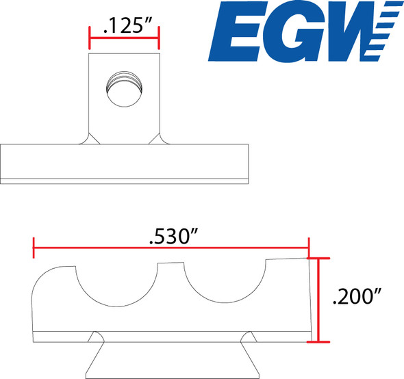 EGW Fiber Optic Front Sight 60 Deg .200"