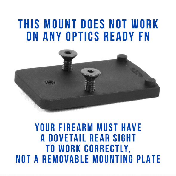 Trijicon RMR / SRO, Holosun 407c / 507c Mount for FN FNS, FNX