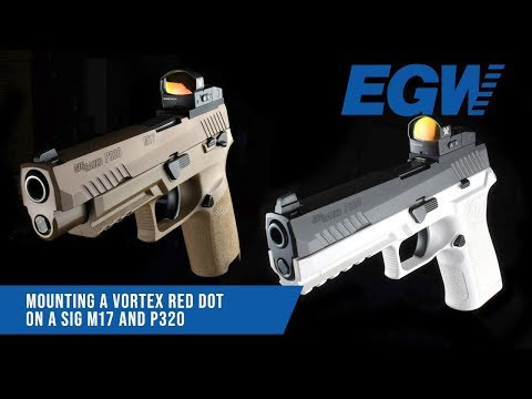 EGW (fits Burris FastFire, Docter, Viridian RFX25) Red Dot Adapter Plate For Sig Sauer M17 / M18 Optics Ready