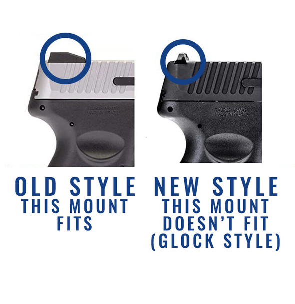 EGW Red Dot Sight Mount for Taurus G2S, G2C, G3, PT111 G2, PT140 G2, PT709, PT740, and TX22 (fits Burris FastFire, Docter, Viridian RFX25)