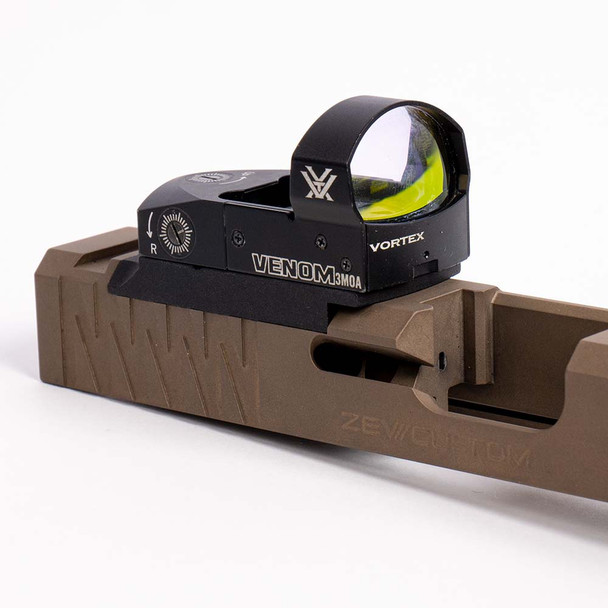 EGW Red Dot Sight Mount for RMR Cut Zev Slides (fits Burris FastFire, Docter, Viridian RFX25)