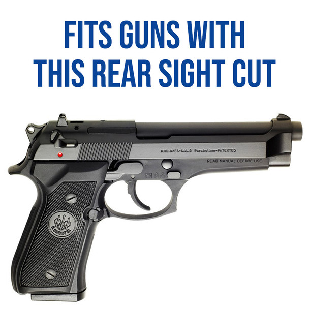 EGW Red Dot Sight Mount for Beretta 92 (fits Burris FastFire, Docter, Viridian RFX25)