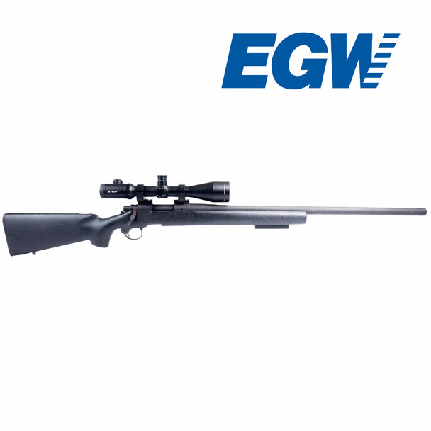 Hole spacing diagram for the EGW HD 2-Piece Picatinny Rail for Remington 700 & Bergara B14 Long Action – 0 MOA, showing mounting hole locations and center-to-center dimensions for the front and rear bases.