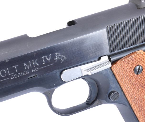 .200" Stainless Steel Slide Stop for .45 ACP
