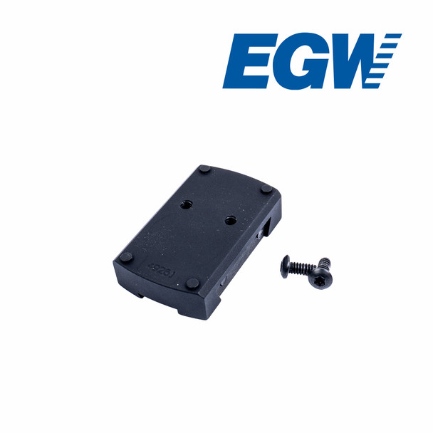 Top view of the Vortex Viper/Venom sight mount for Henry H001 3/8" dovetail, shown with included mounting screws.