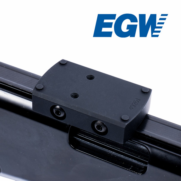 Top view of the Vortex Viper/Venom and Docter-footprint sight mount installed on the Henry H001 3/8" dovetail without an optic.