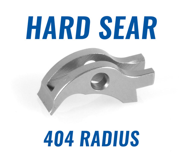 EGW 1911 .404 Radius Hard Sear with matte-polished radiused engagement surface