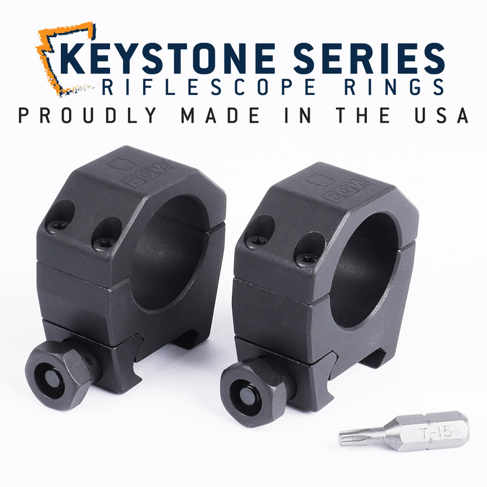 Keystone 1 Inch Scope Rings Low