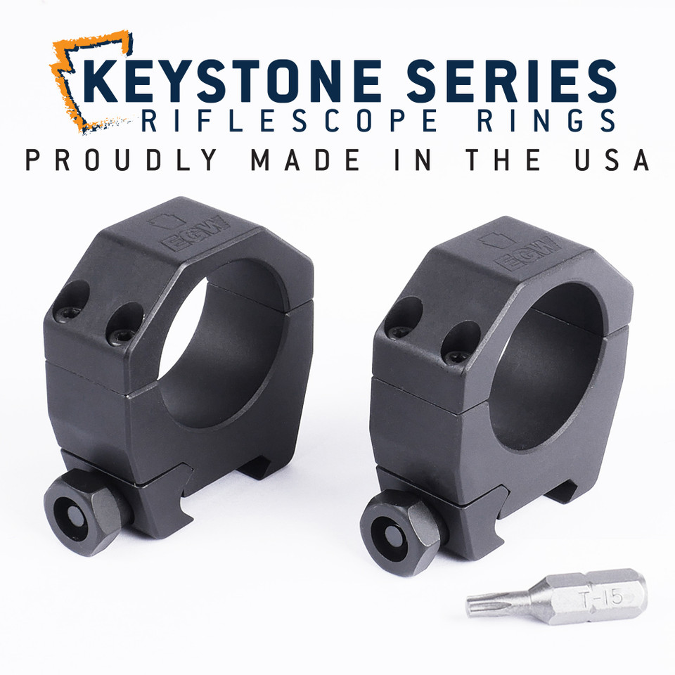 Keystone 30mm Scope Rings Medium .990 Height
