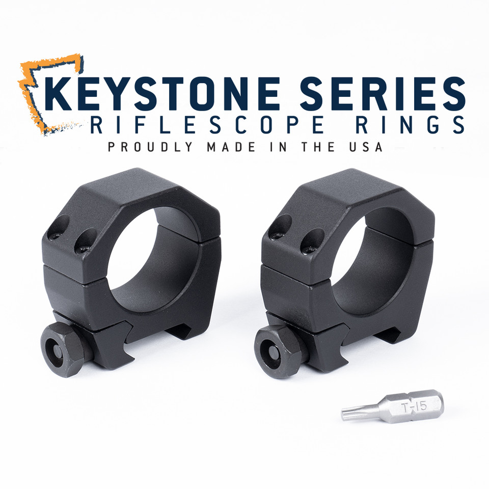 Keystone 30mm Scope Rings Low .850 Height